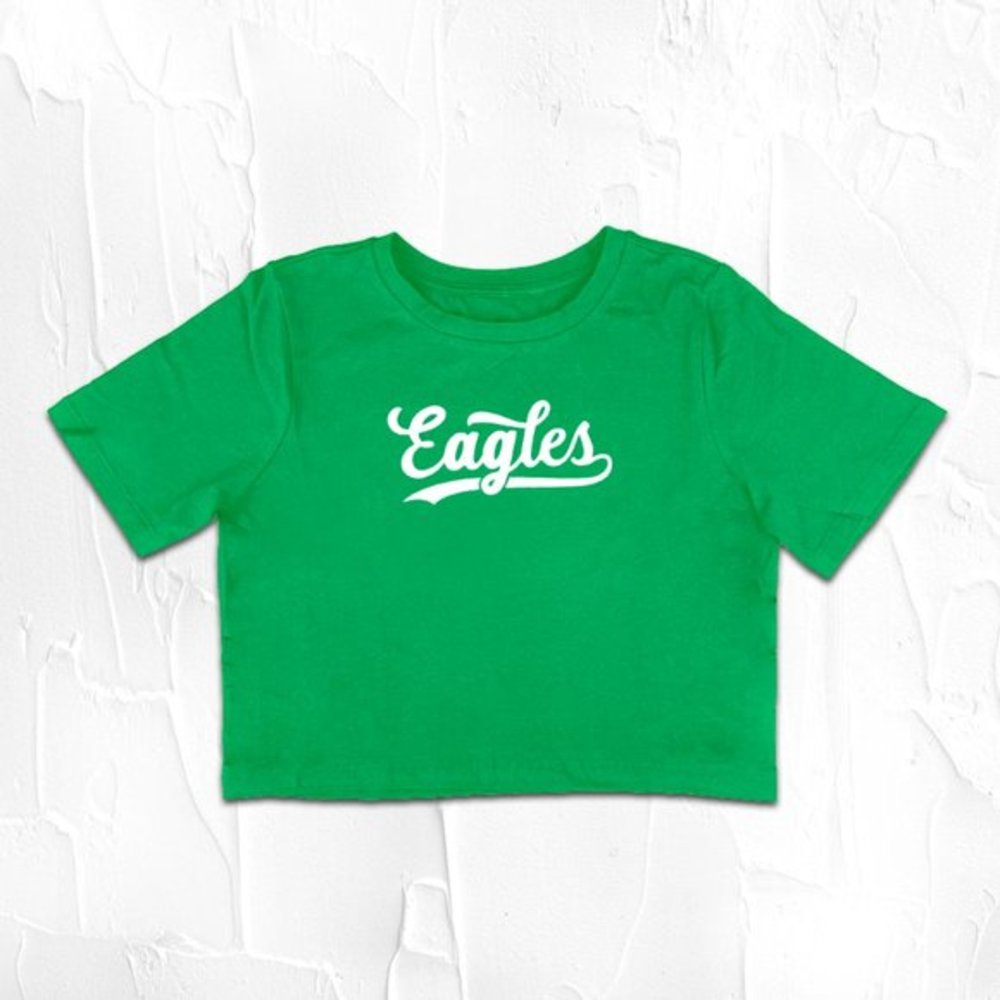 GO Eagles, Philly Fan, Eagles Crop top color Green, Philadelphia , Fly Eagles